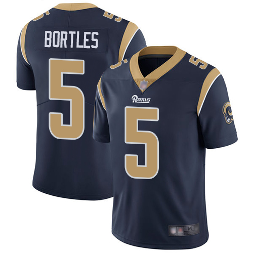 Los Angeles Rams Limited Navy Blue Men Blake Bortles Home Jersey NFL Football 5 Vapor Untouchable